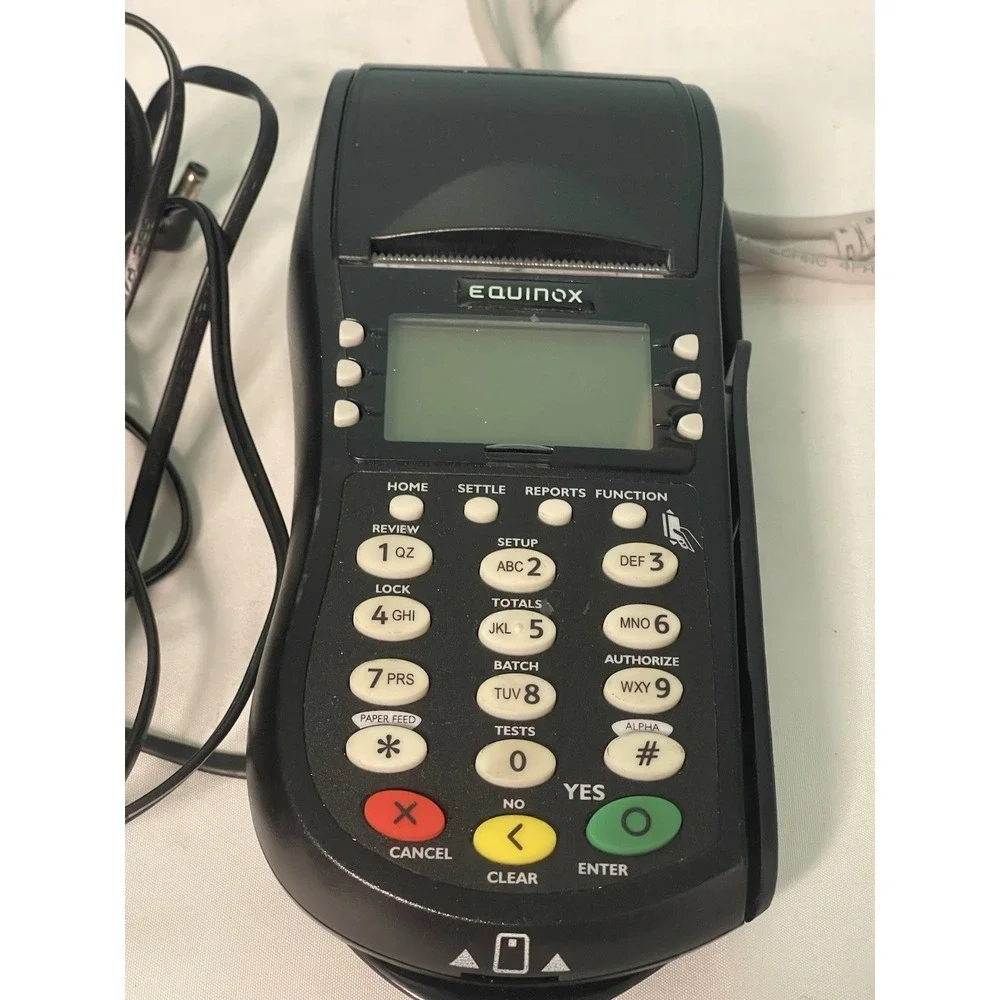 Equinox‎ T4205 Credit Card Terminal w/ Pin Pad & AC Adapter.